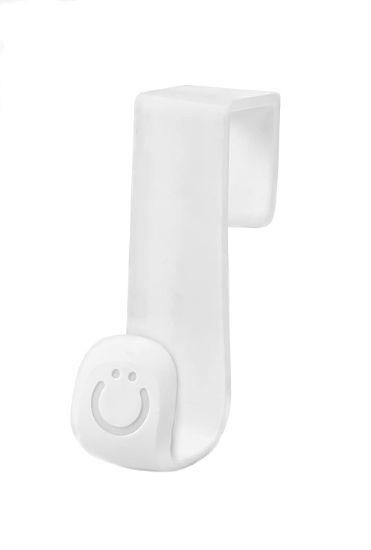 Picture of Ubbi Multi-Use Potty and Utility Hook, No Hardware Or Installation Needed, Durable and Sturdy to Hang Over Toilet Tank Or Door, Polypropylene, White