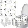 Picture of Upgraded Disposable Toilet Seat Covers (20 Pack) - Waterproof, Cute Panda Print, Travel-Friendly Individual Packs, Suitable for Kids & Adults, Perfect for Toddlers Potty Training in Public Restrooms