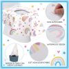 Picture of 50 Packs Disposable Toilet Seat Covers Extra Large Individually Wrapped for Kids and Adults, Portable Non Slip Waterproof Potty Seat Covers for Toddlers Potty Training, Travel (Rainbow)