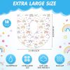 Picture of 50 Packs Disposable Toilet Seat Covers Extra Large Individually Wrapped for Kids and Adults, Portable Non Slip Waterproof Potty Seat Covers for Toddlers Potty Training, Travel (Rainbow)