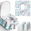 Picture of 20 Pack Toilet Seat Covers Disposable, Extra Large Toilet Potty Covers for Kids & Adults, Individually Wrapped - Travel Essential, Toddler Potty Training for Trip, Airplane Public Restroom (Animal-A)