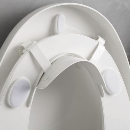 Picture of Doytn Universal Pee Deflector for Toilet Seat with Toilet lid Lifter, Toilet Splash Guard Prevents Kids and Adult from Peeing Splash Size 11.5 * 8.3 (1PC)