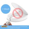 Picture of Doytn Universal Pee Deflector for Toilet Seat with Toilet lid Lifter, Toilet Splash Guard Prevents Kids and Adult from Peeing Splash Size 11.5 * 8.3 (1PC)