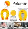 Picture of POKANIC Toilet Potty Training Seat Cover, Travel Toilet Seat, Folding Non Slip Silicone Pads, Travel Portable Reusable Kids Toddlers Boys Girls, Carry Bag (Yellow - Duck)