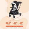Picture of Baby Trend Sit N' Stand 5-in-1 Collapsible Shopper Stroller with Canopy, Visor, Extendable Storage Basket, Phone Tray, and 2 Cup Holders, Modern Khaki