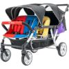 Picture of Familidoo H6E 6 seat Baby Stroller- Double Canopy - Daycare Strollers with 5 Point Safety Harness - Backseat footrest Extension for 0 to 36 Months