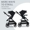 Picture of Britax Brook+ Modular Baby Stroller, Ultra-Lightweight Infant and Toddler Stroller with SafeWash Insert and 4 Ways to Stroll, Graphite Onyx