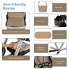 Picture of BABY JOY Baby Stroller, 2-in-1 Convertible Bassinet Reclining Stroller, Foldable Pram Carriage with 5-Point Harness, Including Cup Holder, Foot Cover, Diaper Bag, Aluminum Structure, Khaki