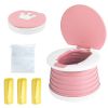 Picture of Travel Potty for Toddler, Portable and Foldable Toilet, Apply to Seat Emergency Toilet for Car, Camping, Outdoor, Indoor (pink, small)