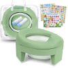 Picture of MCGMITT Portable Potty for Kids Travel - Foldable Training Toilet Chair for Toddler Girls with Storage Bags, Potty Training Toilet for Outdoor and Indoor Easy to Clean(Green)