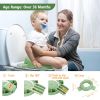 Picture of MCGMITT Portable Potty for Kids Travel - Foldable Training Toilet Chair for Toddler Girls with Storage Bags, Potty Training Toilet for Outdoor and Indoor Easy to Clean(Green)