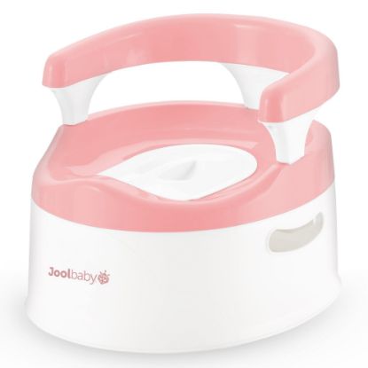 Picture of Jool Baby Potty Chair for Toddler Toilet Training - Splash Guard & Back Support (Pink)