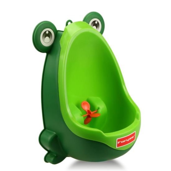 Picture of Foryee Cute Frog Potty Training Urinal for Boys with Funny Aiming Target - Blackish Green