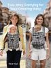 Picture of GROWNSY Baby Carrier Newborn to Toddler, Lightweight Ergonomic 7-44 lbs Newborn Carrier with Head Support, Easy to Wear Hands Free Infant Carrier for 0-36 Months, Houndstooth