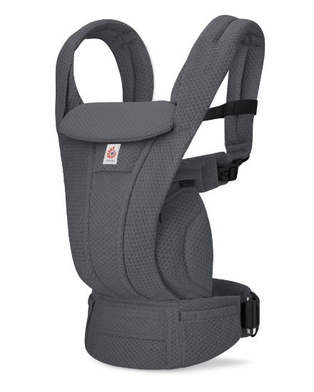 Picture of Ergobaby Omni Deluxe Baby Carrier for Newborn to Toddlers 0-48 Months (7-45 lbs) - 4-Position Breathable Mesh Baby Carrier with Ergonomic Support, Storage Pockets, and Sun Hood - Graphite Grey