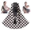 Picture of Lujifo Baby Sling Carrier, Lightweight Portable Baby Carrier for Toddlers, Toddler Sling Carrier with Adjustable Front & Back Shoulder Straps - Fits Babies 6 to 48 Months (Ebony Check)