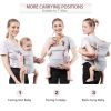 Picture of Shiaon Baby Carrier Newborn to Toddler(7-30lbs), Toddler Carrier with Adjustable Shoulder Strap, Baby Holder Carrier with Breathable Mesh Fabric, Grey