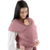 Picture of Comfy Cubs Baby Wrap Carrier - Soft & Secure Fit Cotton Blend Baby Carrier Newborn to Toddler - Hands-Free & Lightweight Infant Wrap - Adjustable, One Size Fits All Toddler Sling - Mauve