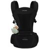 Picture of Bebamour Baby Carrier with Hip Seat,All-Position Breathable Mesh Hip Seat & Carrier 0-36Months with Head Hood, 3 PCS Teething Pads, Waist Extender,Storage Bag & Pacifier Case(Black)