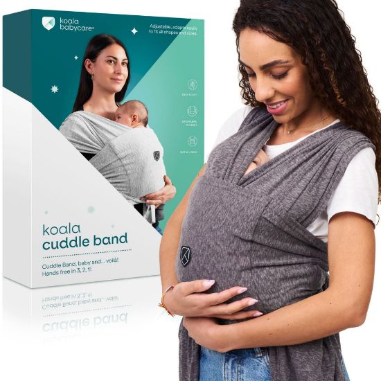 Picture of Koala Babycare Baby Carrier Wrap, Easy to Wear As a T-Shirt - Original Baby Carrier Newborn to Toddler - Sling One Size Fits All - Baby Wraps Carrier Up to 22lbs