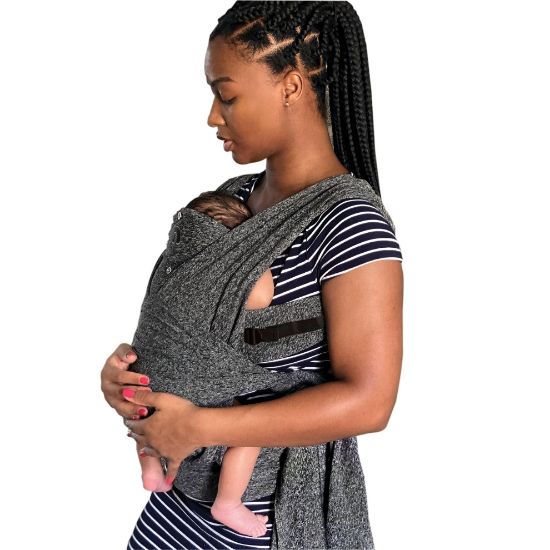 Picture of Boppy ComfyFit Adjustable Baby Carrier, 8-35lbs, Heathered Gray, Hybrid Carrier, Newborn to Toddler with Adjustable Straps & Comfort of A Baby Wrap