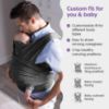 Picture of Boppy ComfyFit Adjustable Baby Carrier, 8-35lbs, Heathered Gray, Hybrid Carrier, Newborn to Toddler with Adjustable Straps & Comfort of A Baby Wrap