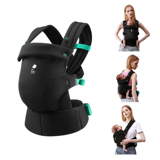 Picture of Bc Babycare CocoonGo Baby Carrier - CloudTouch Soft & Ergonomic Baby Carrier for 7-44 lbs | Easy to Wear, Adjustable Fit, Travel-Ready, Machine Washable (Black)