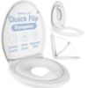 Picture of Quick Flip Toilet Seat with Built-in Potty & Splash Guard for Toddler Training, Slow Close - Jool Baby (Elongated)