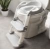 Picture of Jool Baby Potty Training Seat with 2 Step Ladder for Toddlers - Splash Guard, Adjustable Height (Gray)