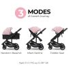 Picture of newyoo Infant Strollers with Bassinet Mode, Nestro 516M, Convertible/Reversible Seat & Cup Holder, Coches para Bebes, 2 in 1 Rear-Facing Pram from Newborn to Toddler, Pink