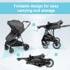 Picture of ANNA QUEEN 2 in 1 Baby Stroller,Folding High Landscape Infant Stroller,Reversible Pram, Convertible Pushchair for Infants and Newborns 0-36 Months