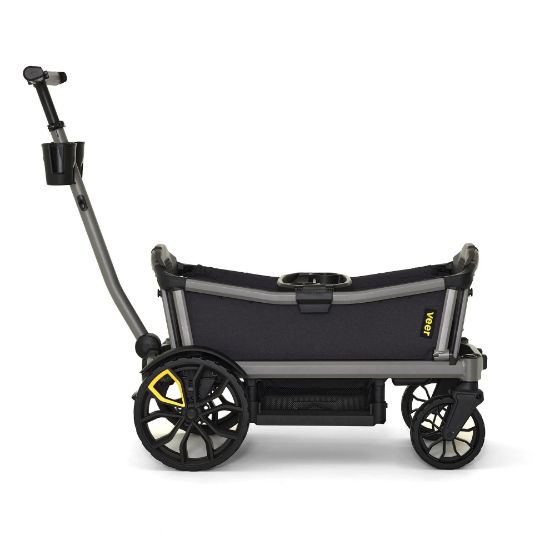 Picture of Veer Cruiser City | Premium Urban Wagon Stroller for Babies, Toddlers, and Kids | Traditional Stroller Push Steering | JPMA Certified | Lightweight and Collapsible | 2 Seater