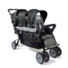 Picture of Gaggle by Foundations Compass 3 Seat Triple Stroller | Foot Brake | Shock-Absorbing All-Terrain Wheels | Easy Folding | Black