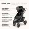 Picture of Mompush Ultimate 3 Full Size Baby Stroller with Bassinet from Newborn to 50 lbs - All-Terrain Large Wheels with Full Suspension, Reversible & Extendable Seat for Growing Kids, One-Second Compact Fold