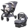 Picture of Baby Trend Sit N' Stand Double Stroller 2.0 DLX with 5 Point Safety Harness and EZ-Lift Plus Lightweight Infant Car Seat with Cozy Cover, Magnolia