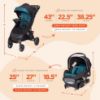 Picture of Baby Trend Tango Stroller Travel System with Ally Infant Car Seat, Veridian