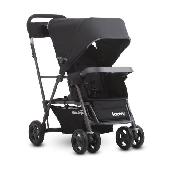 Picture of Joovy Caboose Ultralight Graphite Stroller, Sit and Stand, Tandem Stroller, Black