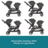 Picture of Contours Options V2 Lightweight Inline Tandem Double Stroller with Reversible Seats, Greige