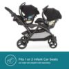 Picture of Contours Options V2 Lightweight Inline Tandem Double Stroller with Reversible Seats, Greige