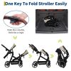 Picture of Tandem Double Stroller for Newborn and Toddler Twins, Foldable Twin Stroller with Reversible Seats, Adjustable Canopy & Backrest, 5-Point Harness, Large Storage Basket, One-Hand FoldDark Grey