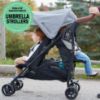 Picture of Summer Infant 3Dlite Tandem Folding Lightweight Back to Back Double Stroller with 5-Point Safety Harness for Infants and Toddlers, Black