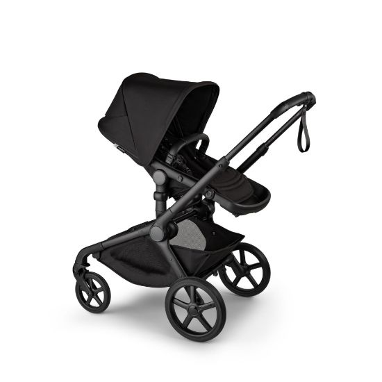 Picture of Bugaboo Kangaroo All-Terrain Full-Size Single-to-Double Tandem Stroller Toddler Seat, for Up to Three Kids, XL Wheels, One-Hand Operation, XL Underseat Storage - Midnight Black