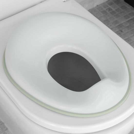Picture of Jool Baby Potty Training Seat for Boys and Girls, Fits Round & Oval Toilets, Non-Slip with Splash Guard, Includes Free Storage Hook (Sage)