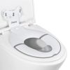 Picture of Orzbow Foldable Travel Potty Training Seat, Toddler Toilet Seat Attachment for Adult Toilets, Portable Potty with Suction Cups, Adjustable Length, Splash Guard, Non-Slip Base, Easy to Clean, White