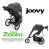 Picture of Joovy Zoom Lightweight Jogging Stroller Featuring High Child Seat, Shock-Absorbing Suspension, Extra-Large Air-Filled Tires, Parent Organizer, One-Handed Fold, and Easy One-Hand Fold, Jet