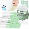 Picture of 100 Pack Potty Chair Liners with Drawstring,Training Toilet Seat Potty Bags,Disposable Cleaning Bag for Kids Toddler Adults Pet Outdoors(44 x 24 cm)