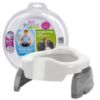 Picture of Kalencom Potette Plus 2-in-1 Travel Potty and Trainer Seat - Dual-Purpose Potty Training Toilet Seat - Portable Potty for Toddler Travel - with Durable, Lock-in Legs and Splash Guard - White/Gray