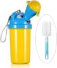 Picture of [500ML] Portable Baby Child Kids Travel Potty with Clean Brush,Hygienic Leak Proof Urinal Emergency Toilet for Camping,Car Travel,Outside,Park.Kid Toddler Pee Training Cup,Pee Bottle for Kids,Boy