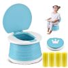 Picture of Portable Potty for Toddler Travel Foldable Potty Seat for Toddler Training Toilet for Kids Boys Girls Car On The Go Potty Travel Toilet Chair for Camping Park Indoor/Outdoor
