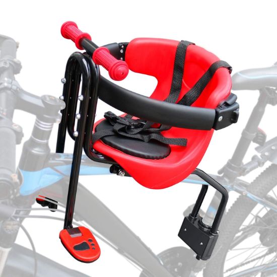 Picture of INNOLIFE Baby Bicycle Seat - Front Mounted Child Bike Seat with Handrail, Kids Bike Seat for Adult Bike